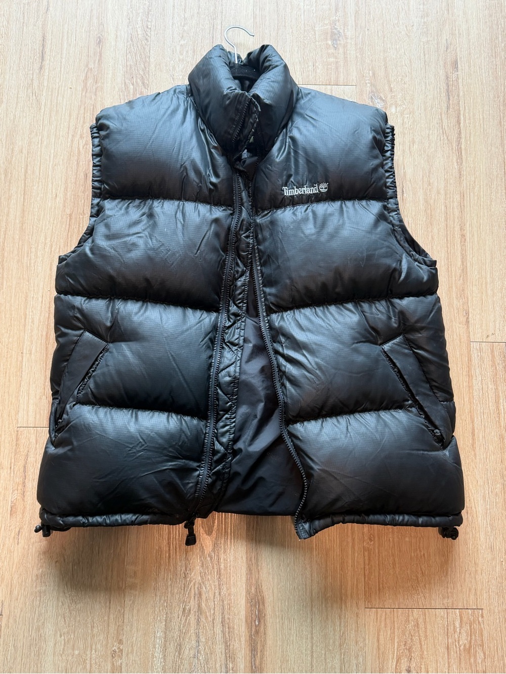 Vintage Timberland Weathergear Down Puffer Vest Black Size M Holiday 2000